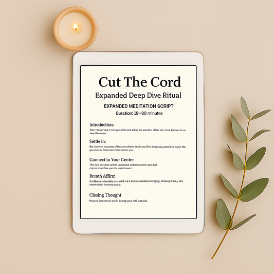 Script - Cut The Cord – Expanded Ritual Digital Download (Duration ~18-30 minutes)