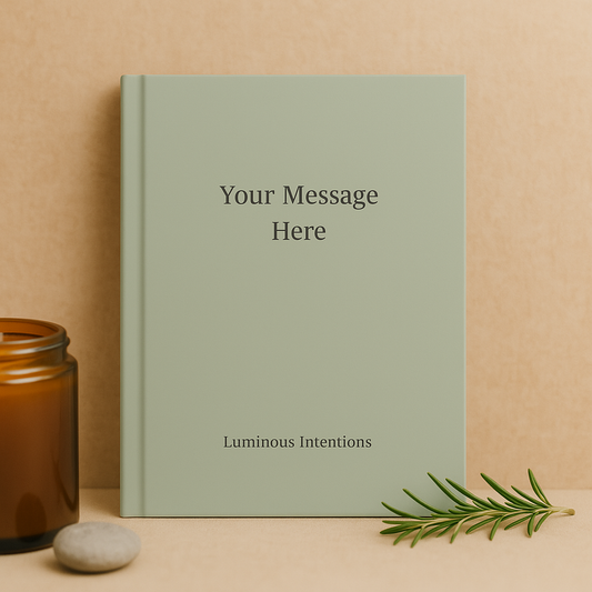 Journal - Custom "Your Message Here" — Ink Your Intention on the Cover