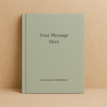 Journal - Custom "Your Message Here" — Ink Your Intention on the Cover